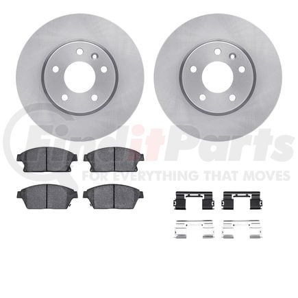 6512-46231 by DYNAMIC FRICTION COMPANY - Brake Rotor with 5000 Brake Pads and Hardware Kit