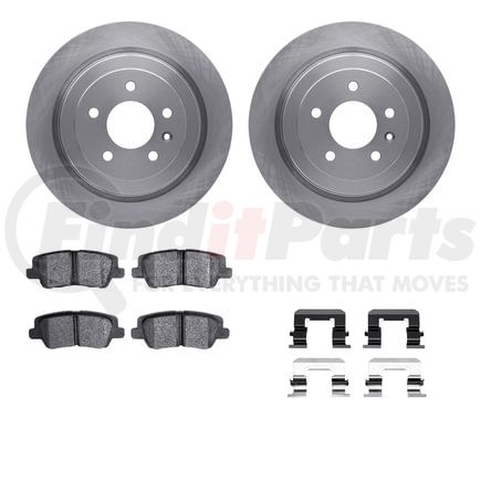 6512-46226 by DYNAMIC FRICTION COMPANY - Brake Rotor with 5000 Brake Pads and Hardware Kit