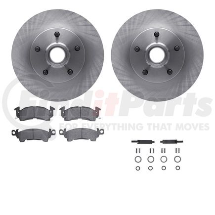 6512-47119 by DYNAMIC FRICTION COMPANY - Brake Rotor with 5000 Brake Pads and Hardware Kit