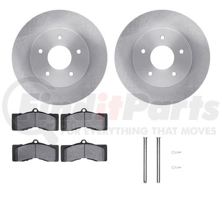 6512-47124 by DYNAMIC FRICTION COMPANY - Brake Rotor with 5000 Brake Pads and Hardware Kit