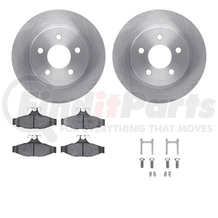 6512-47152 by DYNAMIC FRICTION COMPANY - Brake Rotor with 5000 Brake Pads and Hardware Kit