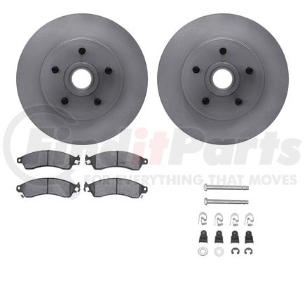 6512-47159 by DYNAMIC FRICTION COMPANY - Brake Rotor with 5000 Brake Pads and Hardware Kit