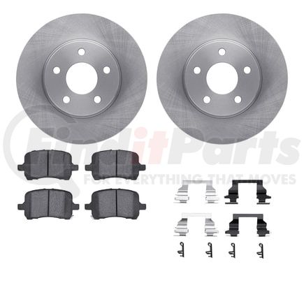 6512-47200 by DYNAMIC FRICTION COMPANY - Brake Rotor with 5000 Brake Pads and Hardware Kit