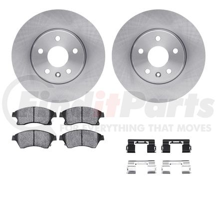 6512-47225 by DYNAMIC FRICTION COMPANY - Brake Rotor with 5000 Brake Pads and Hardware Kit