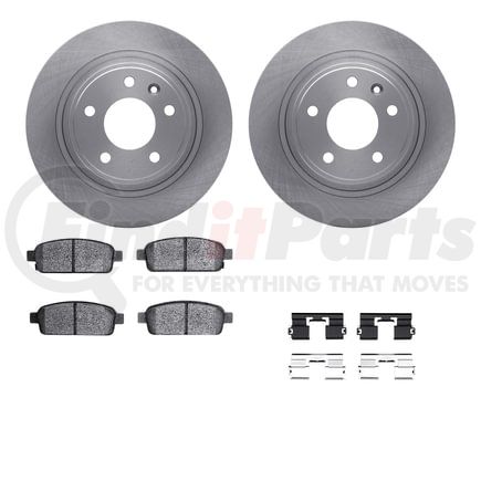 6512-47231 by DYNAMIC FRICTION COMPANY - Brake Rotor with 5000 Brake Pads and Hardware Kit