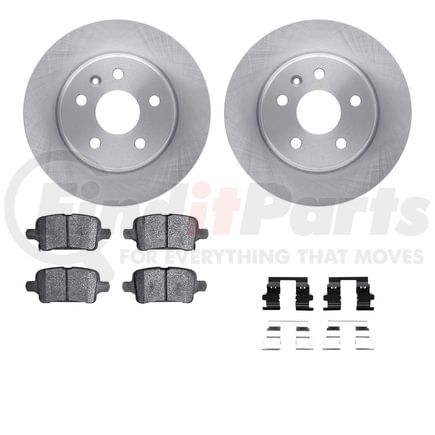 6512-47256 by DYNAMIC FRICTION COMPANY - Brake Rotor with 5000 Brake Pads and Hardware Kit