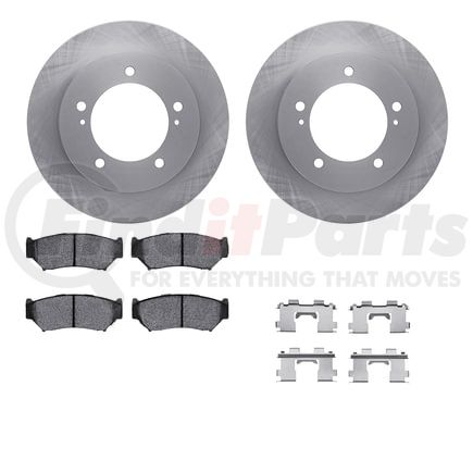 6512-47269 by DYNAMIC FRICTION COMPANY - Brake Rotor with 5000 Brake Pads and Hardware Kit