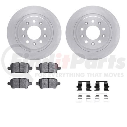 6512-47328 by DYNAMIC FRICTION COMPANY - Brake Rotor with 5000 Brake Pads and Hardware Kit