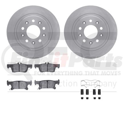 6512-47330 by DYNAMIC FRICTION COMPANY - Brake Rotor with 5000 Brake Pads and Hardware Kit