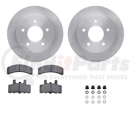 6512-48163 by DYNAMIC FRICTION COMPANY - Brake Rotor with 5000 Brake Pads and Hardware Kit