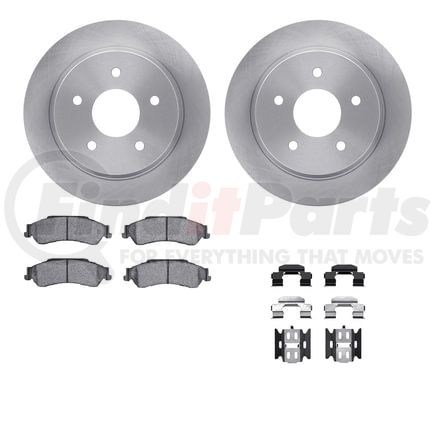 6512-48231 by DYNAMIC FRICTION COMPANY - Brake Rotor with 5000 Brake Pads and Hardware Kit