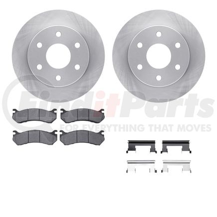 6512-48243 by DYNAMIC FRICTION COMPANY - Brake Rotor with 5000 Brake Pads and Hardware Kit