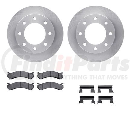 6512-48252 by DYNAMIC FRICTION COMPANY - Brake Rotor with 5000 Brake Pads and Hardware Kit