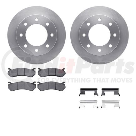 6512-48258 by DYNAMIC FRICTION COMPANY - Brake Rotor with 5000 Brake Pads and Hardware Kit