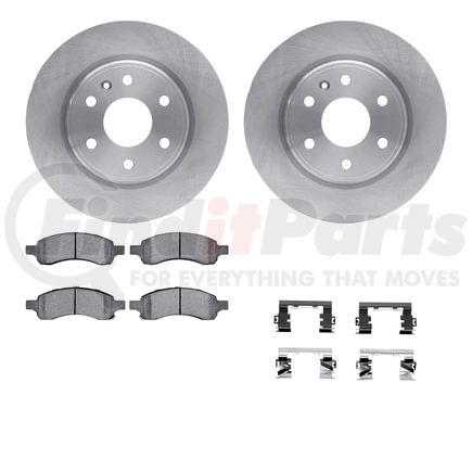 6512-48339 by DYNAMIC FRICTION COMPANY - Brake Rotor with 5000 Brake Pads and Hardware Kit