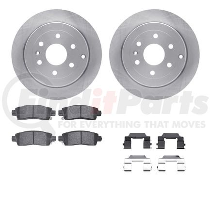 6512-48343 by DYNAMIC FRICTION COMPANY - Brake Rotor with 5000 Brake Pads and Hardware Kit