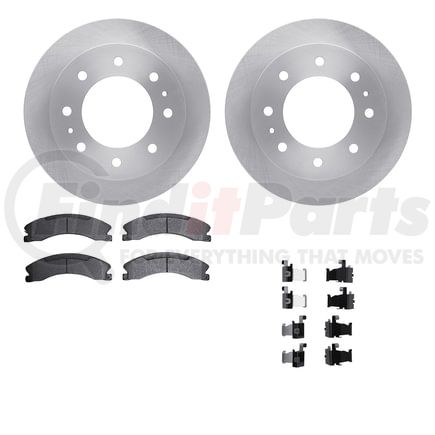 6512-48363 by DYNAMIC FRICTION COMPANY - Brake Rotor with 5000 Brake Pads and Hardware Kit