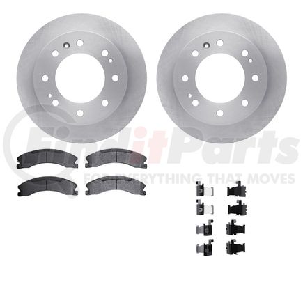 6512-48357 by DYNAMIC FRICTION COMPANY - Brake Rotor with 5000 Brake Pads and Hardware Kit