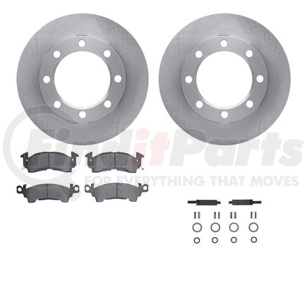 6512-48373 by DYNAMIC FRICTION COMPANY - Brake Rotor with 5000 Brake Pads and Hardware Kit