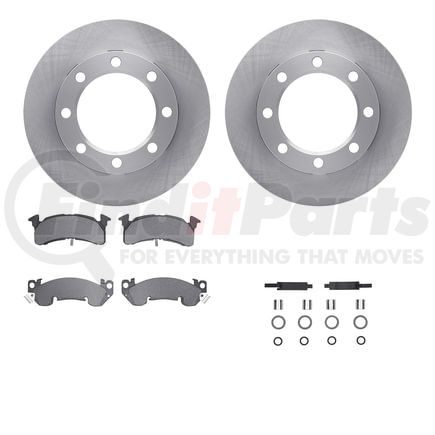 6512-48374 by DYNAMIC FRICTION COMPANY - Brake Rotor with 5000 Brake Pads and Hardware Kit