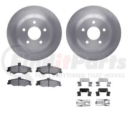 6512-52034 by DYNAMIC FRICTION COMPANY - Brake Rotor with 5000 Brake Pads and Hardware Kit