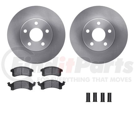 6512-52046 by DYNAMIC FRICTION COMPANY - Brake Rotor with 5000 Brake Pads and Hardware Kit