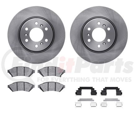 6512-52095 by DYNAMIC FRICTION COMPANY - Brake Rotor with 5000 Brake Pads and Hardware Kit