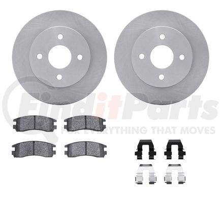 6512-53010 by DYNAMIC FRICTION COMPANY - Brake Rotor with 5000 Brake Pads and Hardware Kit