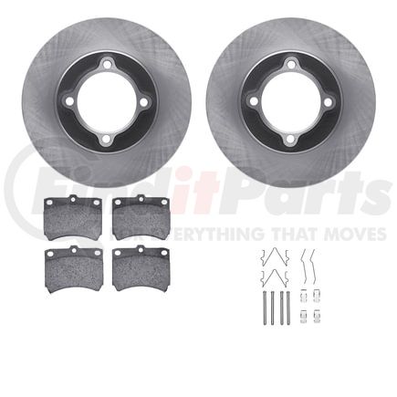 6512-54222 by DYNAMIC FRICTION COMPANY - Brake Rotor with 5000 Brake Pads and Hardware Kit