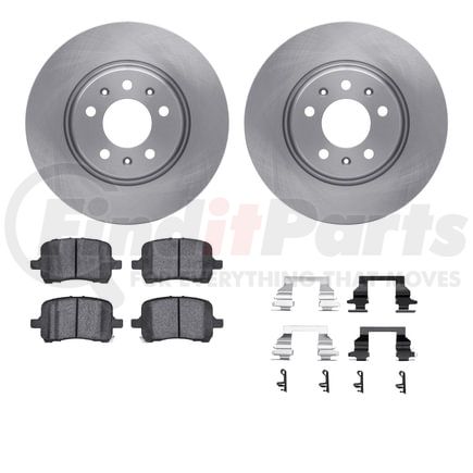 6512-53034 by DYNAMIC FRICTION COMPANY - Brake Rotor with 5000 Brake Pads and Hardware Kit