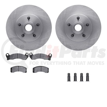 6512-55009 by DYNAMIC FRICTION COMPANY - Brake Rotor with 5000 Brake Pads and Hardware Kit