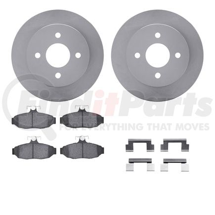 6512-55099 by DYNAMIC FRICTION COMPANY - Brake Rotor with 5000 Brake Pads and Hardware Kit