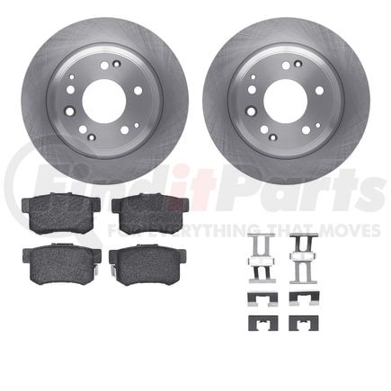 6512-58086 by DYNAMIC FRICTION COMPANY - Brake Rotor with 5000 Brake Pads and Hardware Kit