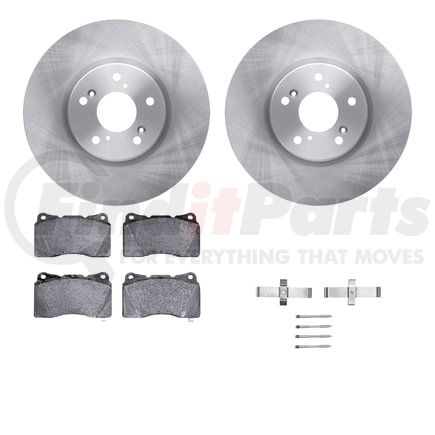 6512-58109 by DYNAMIC FRICTION COMPANY - Brake Rotor with 5000 Brake Pads and Hardware Kit