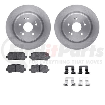 6512-58148 by DYNAMIC FRICTION COMPANY - Brake Rotor with 5000 Brake Pads and Hardware Kit