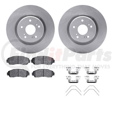 6512-58163 by DYNAMIC FRICTION COMPANY - Brake Rotor with 5000 Brake Pads and Hardware Kit