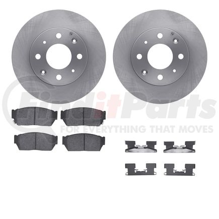 6512-59111 by DYNAMIC FRICTION COMPANY - Brake Rotor with 5000 Brake Pads and Hardware Kit