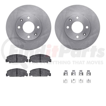 6512-59164 by DYNAMIC FRICTION COMPANY - Brake Rotor with 5000 Brake Pads and Hardware Kit