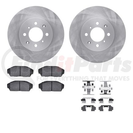 6512-59188 by DYNAMIC FRICTION COMPANY - Brake Rotor with 5000 Brake Pads and Hardware Kit