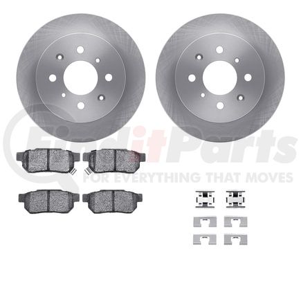 6512-59182 by DYNAMIC FRICTION COMPANY - Brake Rotor with 5000 Brake Pads and Hardware Kit