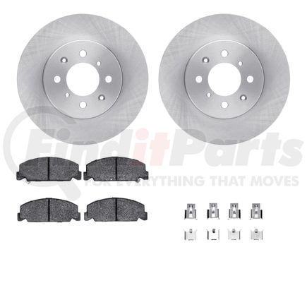 6512-59191 by DYNAMIC FRICTION COMPANY - Brake Rotor with 5000 Brake Pads and Hardware Kit