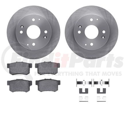 6512-59253 by DYNAMIC FRICTION COMPANY - Brake Rotor with 5000 Brake Pads and Hardware Kit