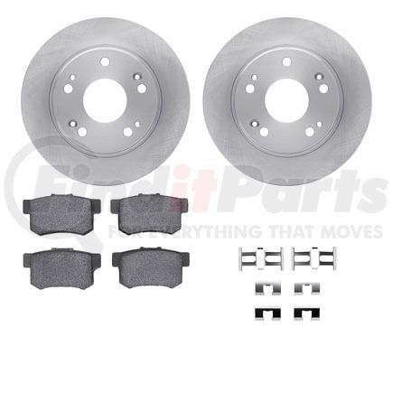 6512-59273 by DYNAMIC FRICTION COMPANY - Brake Rotor with 5000 Brake Pads and Hardware Kit