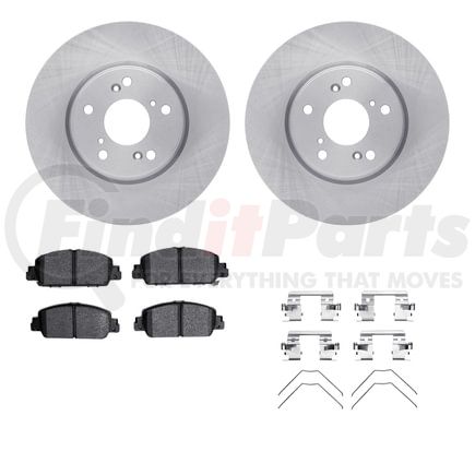 6512-59316 by DYNAMIC FRICTION COMPANY - Brake Rotor with 5000 Brake Pads and Hardware Kit