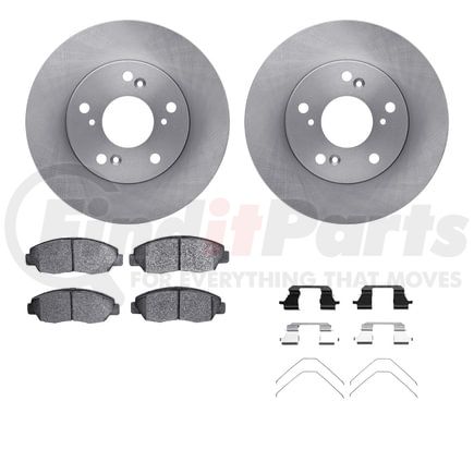 6512-59310 by DYNAMIC FRICTION COMPANY - Brake Rotor with 5000 Brake Pads and Hardware Kit