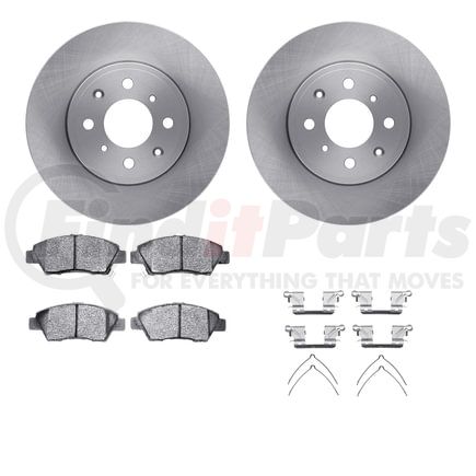 6512-59321 by DYNAMIC FRICTION COMPANY - Brake Rotor with 5000 Brake Pads and Hardware Kit