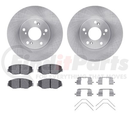 6512-59345 by DYNAMIC FRICTION COMPANY - Brake Rotor with 5000 Brake Pads and Hardware Kit