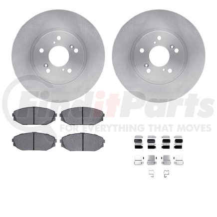 6512-59358 by DYNAMIC FRICTION COMPANY - Brake Rotor with 5000 Brake Pads and Hardware Kit