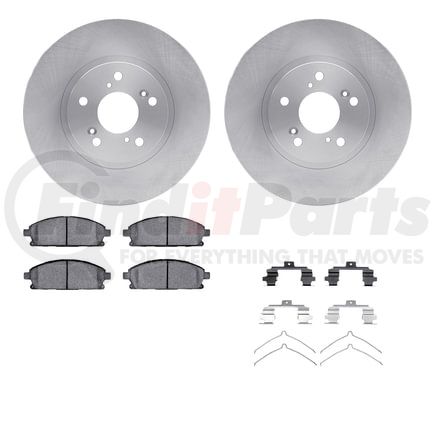 6512-59357 by DYNAMIC FRICTION COMPANY - Brake Rotor with 5000 Brake Pads and Hardware Kit