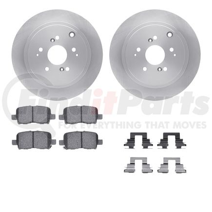 6512-59372 by DYNAMIC FRICTION COMPANY - Brake Rotor with 5000 Brake Pads and Hardware Kit